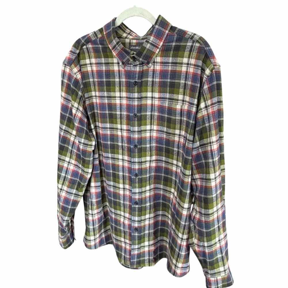 Eddie Bauer Multicolor Flannel Plaid Men's Shirt